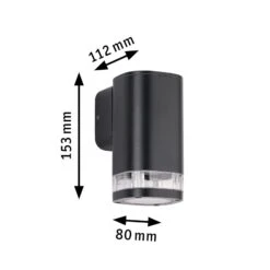 Paulmann Colum Außenwandleuchte Einflammig -Heimbeleuchtung 10001717 5