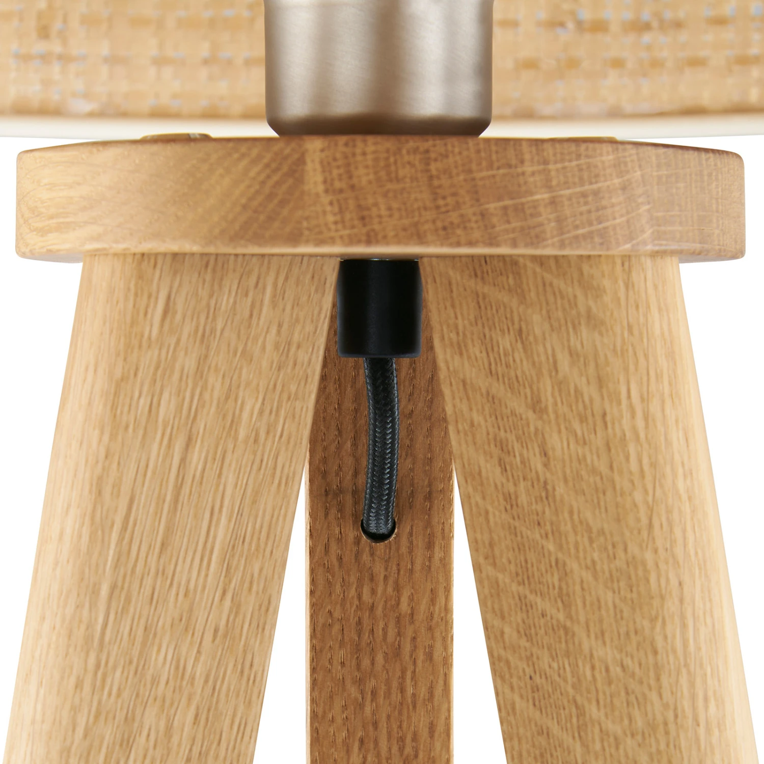 HerzBlut Elli Stehleuchte, Asteiche Geölt/taupe 2 HerzBlut Elli Stehleuchte, Asteiche Geölt/taupe – Bild 2