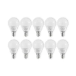 Lindby LED-Lampe E14 G45 4,5W 3.000K Opal 10er-Set