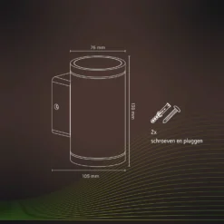 Calex Smart Outdoor Up-/Downlight RGBW, Im 2er-Set -Heimbeleuchtung 10011464 2