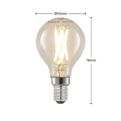 LED-Filamentlampe E14 4W 2700K Tropfen Dimmbar 5er -Heimbeleuchtung 10011809 2