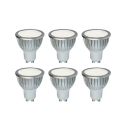 Hochvolt LED-Reflektor GU10 5W 830 85° 6er-Set