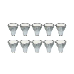 Hochvolt LED-Reflektor GU10 5W 830 85° 10er-Set