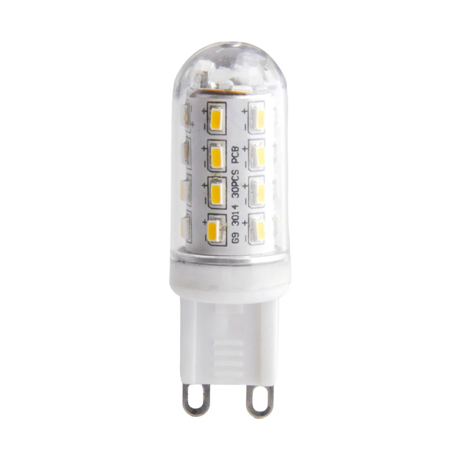 LED-Lampe In Röhrenform G9 3W 830 Klar 2er-Set 2 LED-Lampe In Röhrenform G9 3W 830 Klar 2er-Set – Bild 2