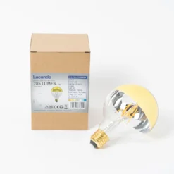 Lucande E27 3,8W LED-Kopfspiegellampe G95, 2700K Gold 5er -Heimbeleuchtung 10012609 7