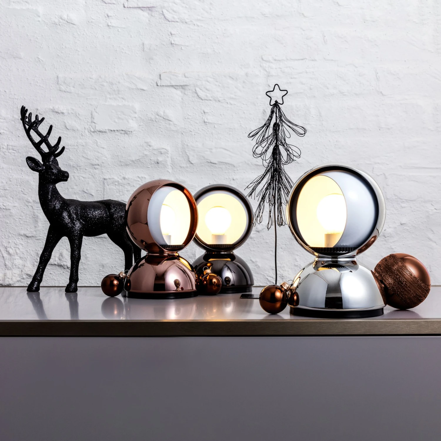 Artemide Eclisse Tischleuchte, Kupfer 7 Artemide Eclisse Tischleuchte, Kupfer – Bild 7