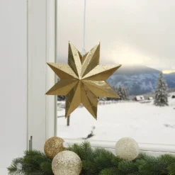 Perforierter Stern In Glänzendem Messing -Heimbeleuchtung 1522269 4