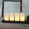 4-er Set - Candle LED-Kerzen M. Fernbedienung Weiß