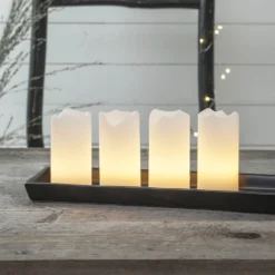 4-er Set - Candle LED-Kerzen M. Fernbedienung Weiß -Heimbeleuchtung 1522511 6