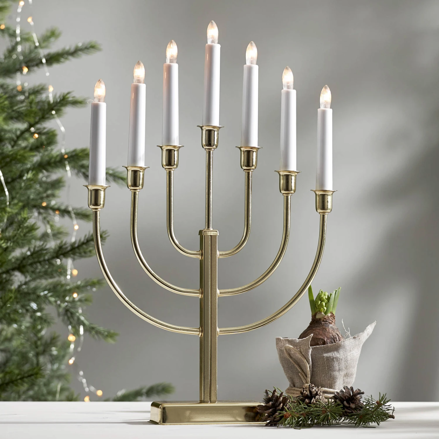 Kristina - Kerzenleuchter Messing 7-flg. 8 Kristina - Kerzenleuchter Messing 7-flg. – Bild 8