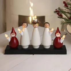 Kerzenleuchter Luciakör Mit Chormotiv, 5-flammig