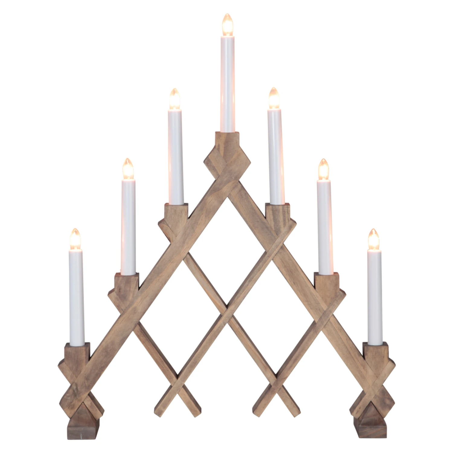 Siebenflammiger Kerzenleuchter Rut Braun 3 Siebenflammiger Kerzenleuchter Rut Braun – Bild 3