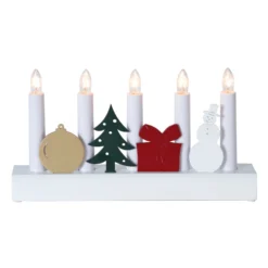 Bunter Kerzenleuchter Julia M. Weihnachtsmotiven -Heimbeleuchtung 1522888 2