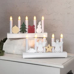 Bunter Kerzenleuchter Julia M. Weihnachtsmotiven -Heimbeleuchtung 1522888 3