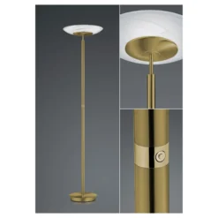 LED-Stehleuchte Findus, 1-flammig, Altmessing -Heimbeleuchtung 1554270 2