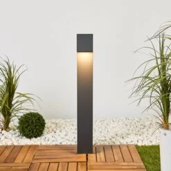 BEGA 77237K3 Wegelampe Eckig Grafit 3.000K Unten -Heimbeleuchtung 1566030 2