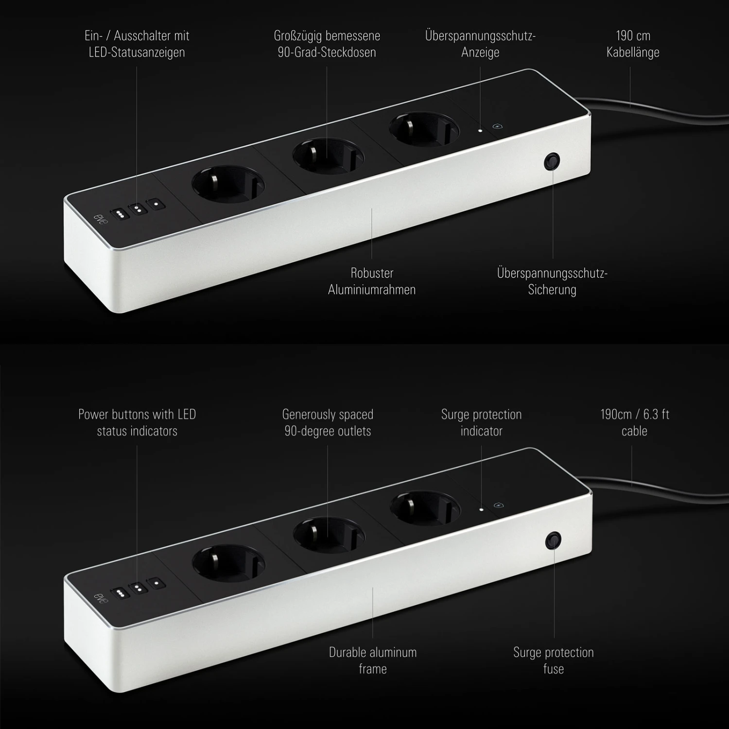 Eve Energy Smart Home Dreifach-Steckdosenleiste EU 8 Eve Energy Smart Home Dreifach-Steckdosenleiste EU – Bild 8