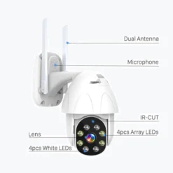 Denver IOC-221 WLAN-Außenkamera, Farb-Nachtsicht -Heimbeleuchtung 2622026 5