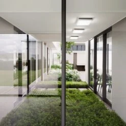 LED-Außendeckenleuchte Desdy, 30x30 Cm, Weiß -Heimbeleuchtung 3502512 2