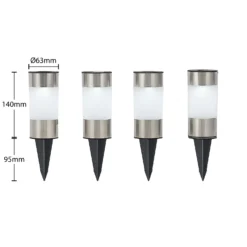 Lindby Jocob LED-Solarlampe M. Erdspieß, 4er-Set -Heimbeleuchtung 4018390 6