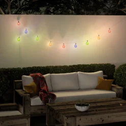 Lindby Raean LED-Solar-Lichterkette, Bunt -Heimbeleuchtung 4018397 2