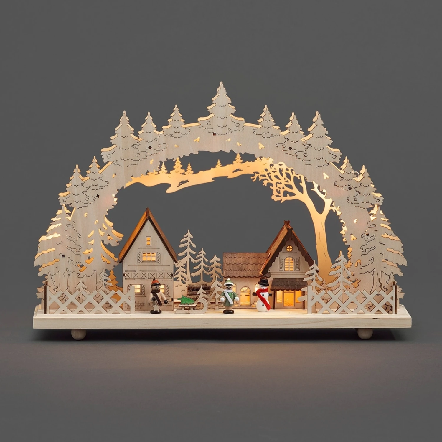 10-flammiger LED-Lichterbogen Dorf 2 10-flammiger LED-Lichterbogen Dorf – Bild 2