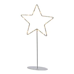 Stehender LED-Metallstern - Silber Mit Fuß -Heimbeleuchtung 5524851 3