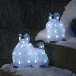 LED-Acryl-Leuchtfiguren Pinguinfamilie 3er -Heimbeleuchtung 5524872 3