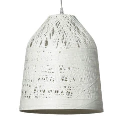 Karman Black Out Außen-Hängeleuchte, Ø 50 Cm, Weiß