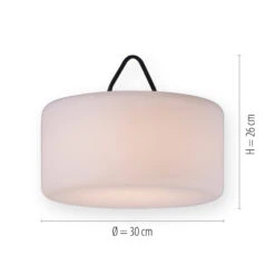 LED-Pendelleuchte Holly, Akkubetrieben IP44, Ø30cm -Heimbeleuchtung 6003197 8