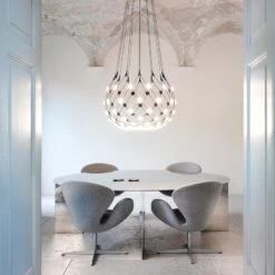 Luceplan Mesh Pendelleuchte Ø 100cm 1m Abhängung -Heimbeleuchtung 6030512 3