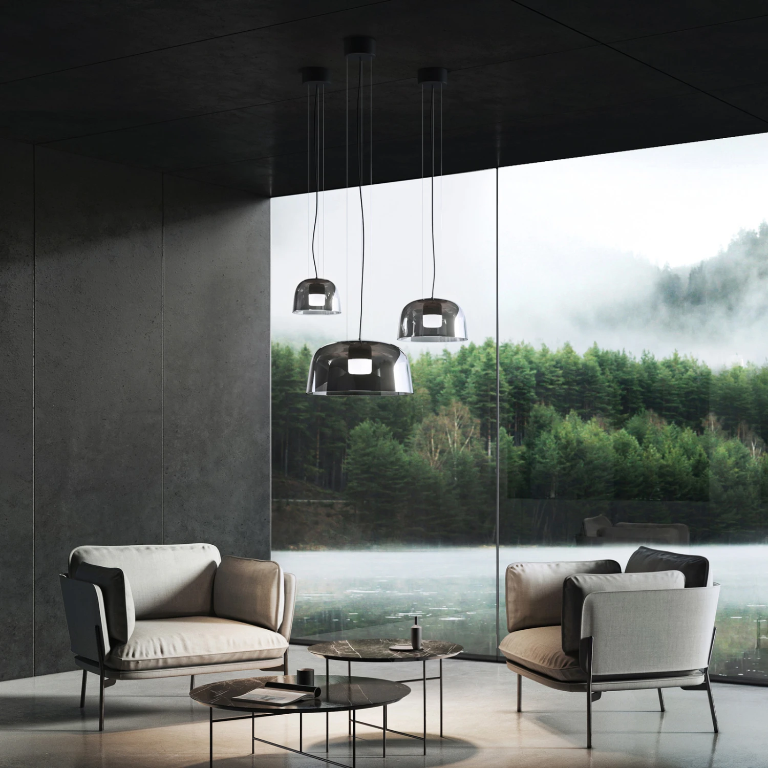 LED-Hängeleuchte ELV, 3.000K, DALI, Ø 50 Cm 3 LED-Hängeleuchte ELV, 3.000K, DALI, Ø 50 Cm – Bild 3