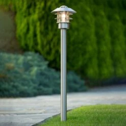 Pollerleuchte Zico, Chrom Matt