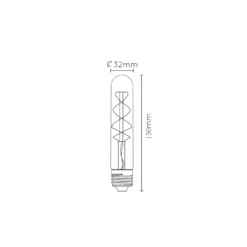 LED-Lampe E27 Röhre T30 5W 2.200K Dimmbar 15cm -Heimbeleuchtung 6055691 3