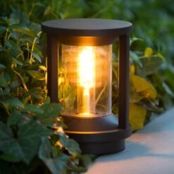 Sockelleuchte Cadix Aus Aludruckguss 22cm