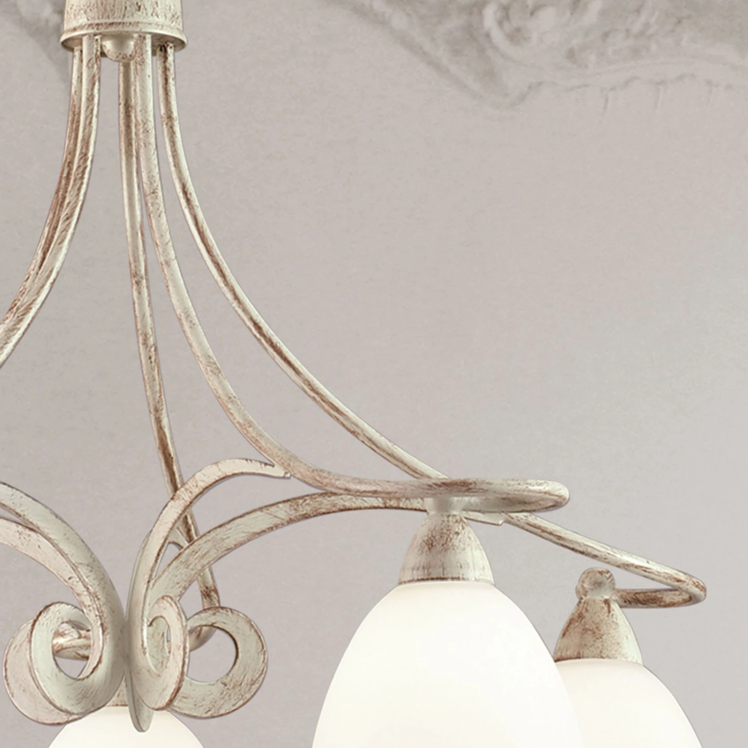 Kronleuchter 1730/5 Fünfflammig, Elfenbein 3 Kronleuchter 1730/5 Fünfflammig, Elfenbein – Bild 3