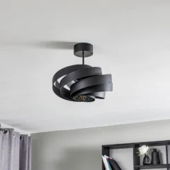 Deckenleuchte Vento Schwarz Ø 40 Cm 11 Deckenleuchte Vento Schwarz Ø 40 Cm -Heimbeleuchtung 6089250 2