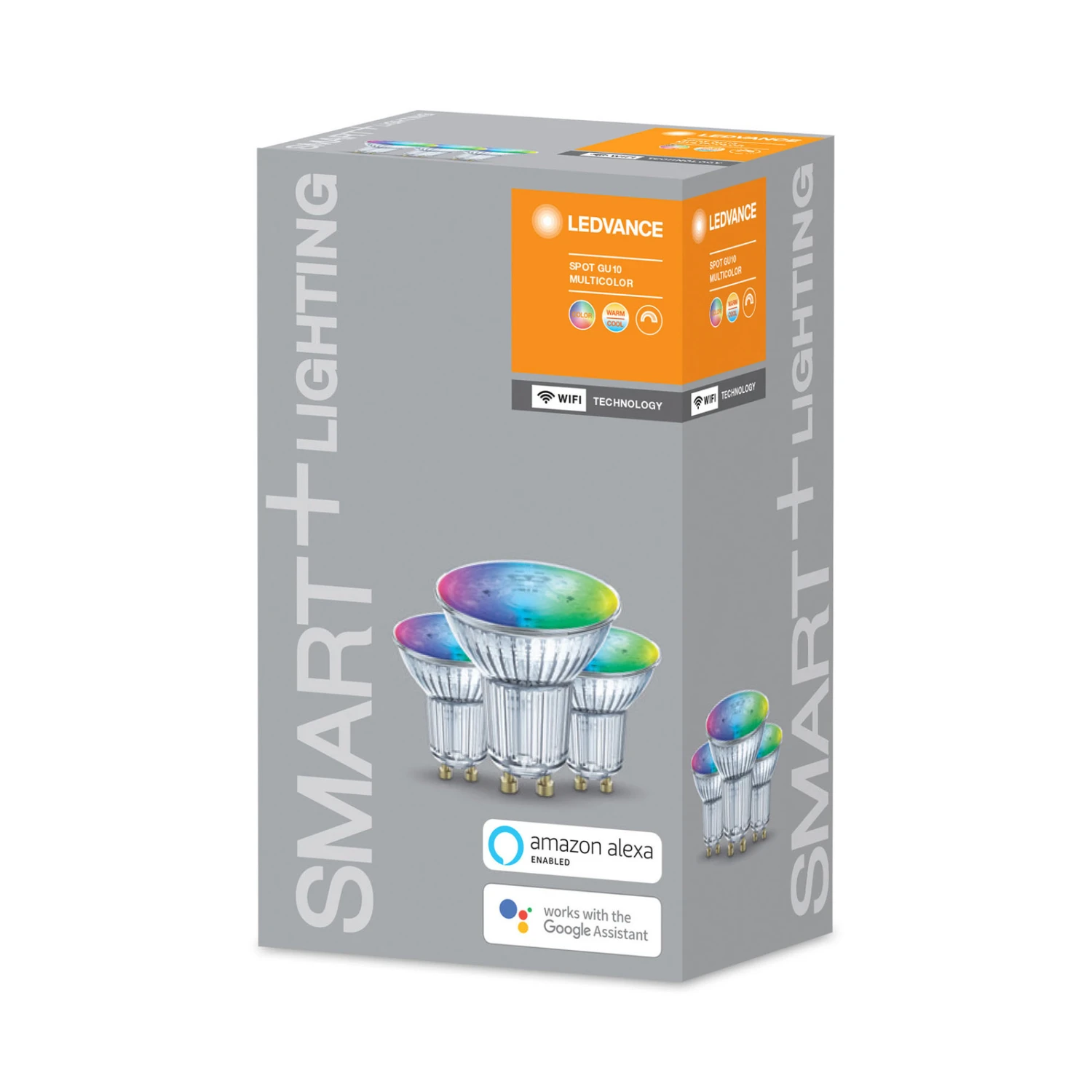 LEDVANCE SMART+WiFi GU10-Reflekt 4,9W 45° RGBW 3x 1 LEDVANCE SMART+WiFi GU10-Reflekt 4,9W 45° RGBW 3x