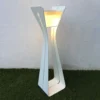 LED-Solarleuchte Osmoz Aus Aluminium, 110 Cm, Weiß