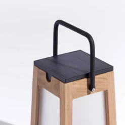 LED-Solarlaterne Tecka Tragbar, Teak 25 Cm -Heimbeleuchtung 6112080 3