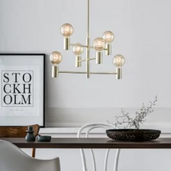 Markslöjd Hängeleuchte Capital, Messing, 6-flammig 9 Markslöjd Hängeleuchte Capital, Messing, 6-flammig -Heimbeleuchtung 6505617 2