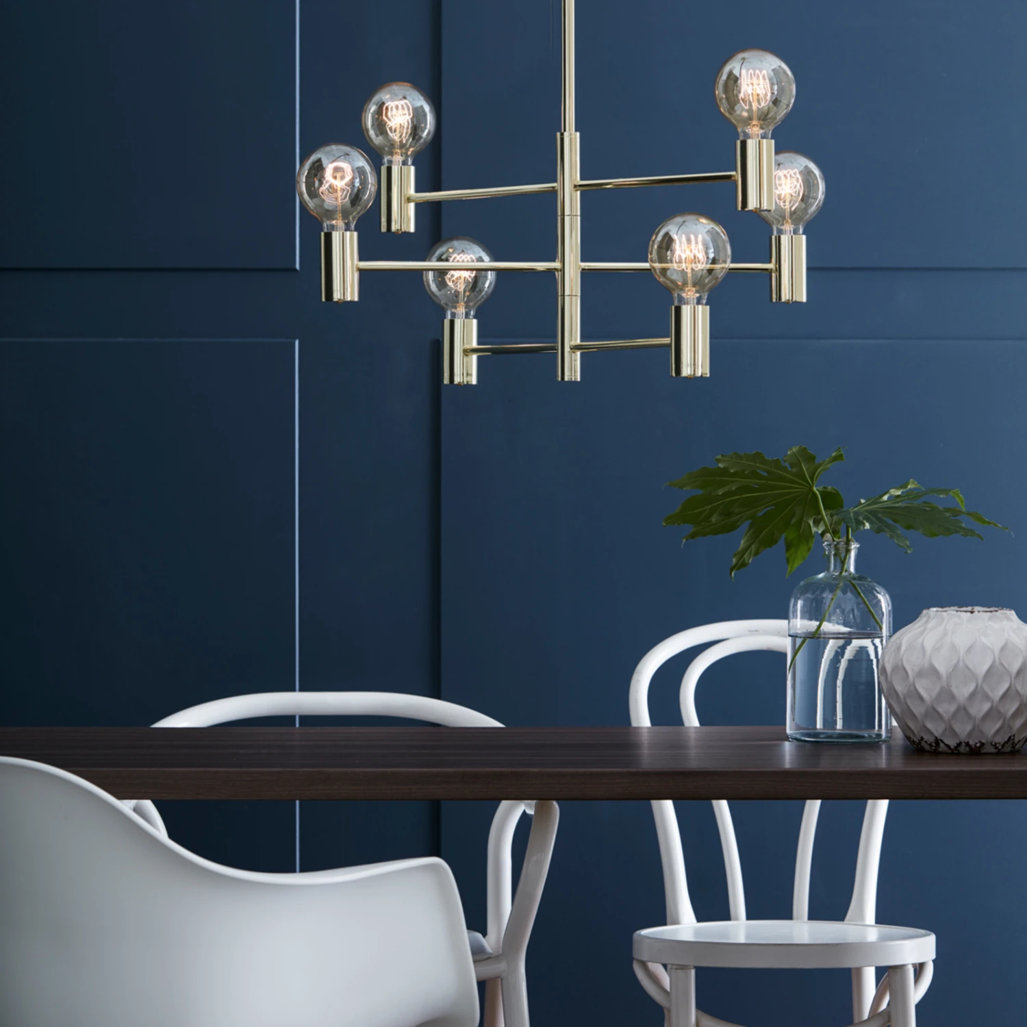 Markslöjd Hängeleuchte Capital, Messing, 6-flammig 4 Markslöjd Hängeleuchte Capital, Messing, 6-flammig – Bild 4