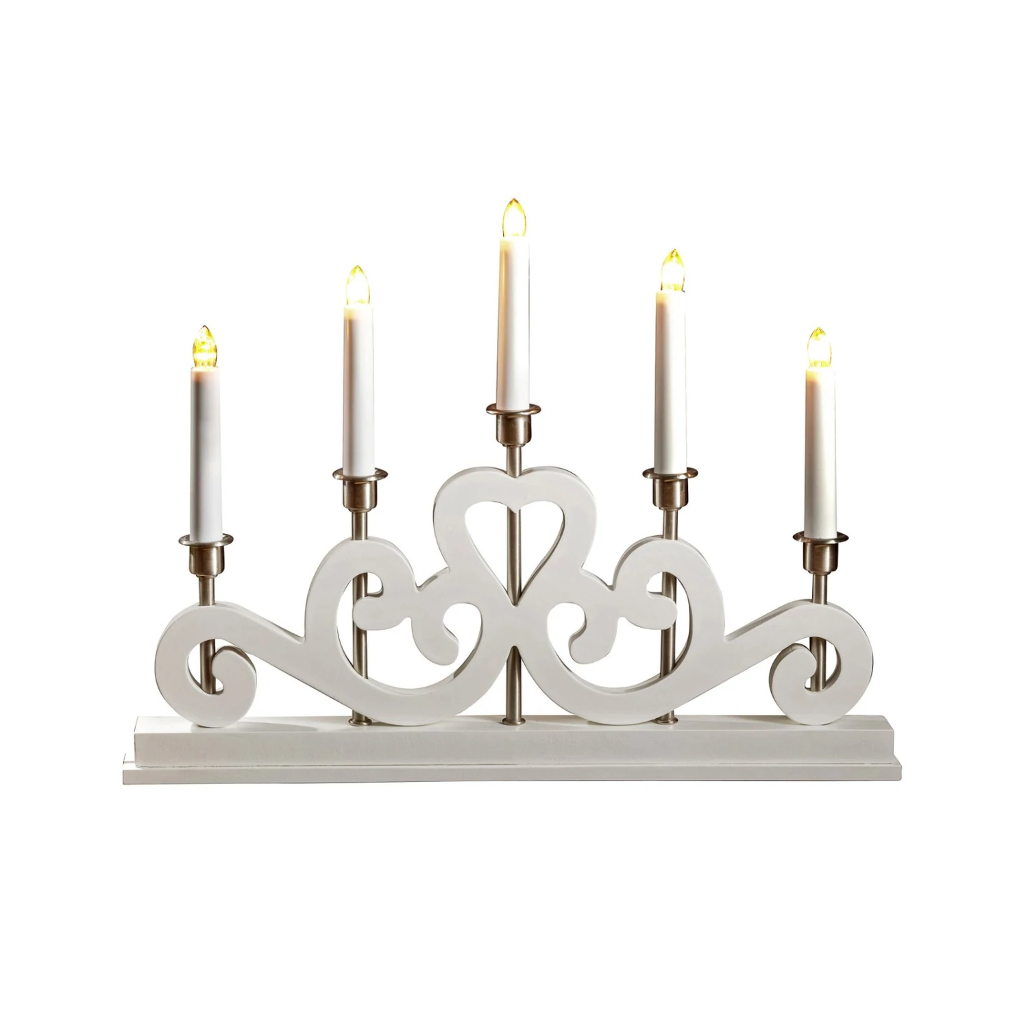 Markslöjd Lichterbogen Eneby Aus Holz, Fünfflammig, Weiß 1 Markslöjd Lichterbogen Eneby Aus Holz, Fünfflammig, Weiß