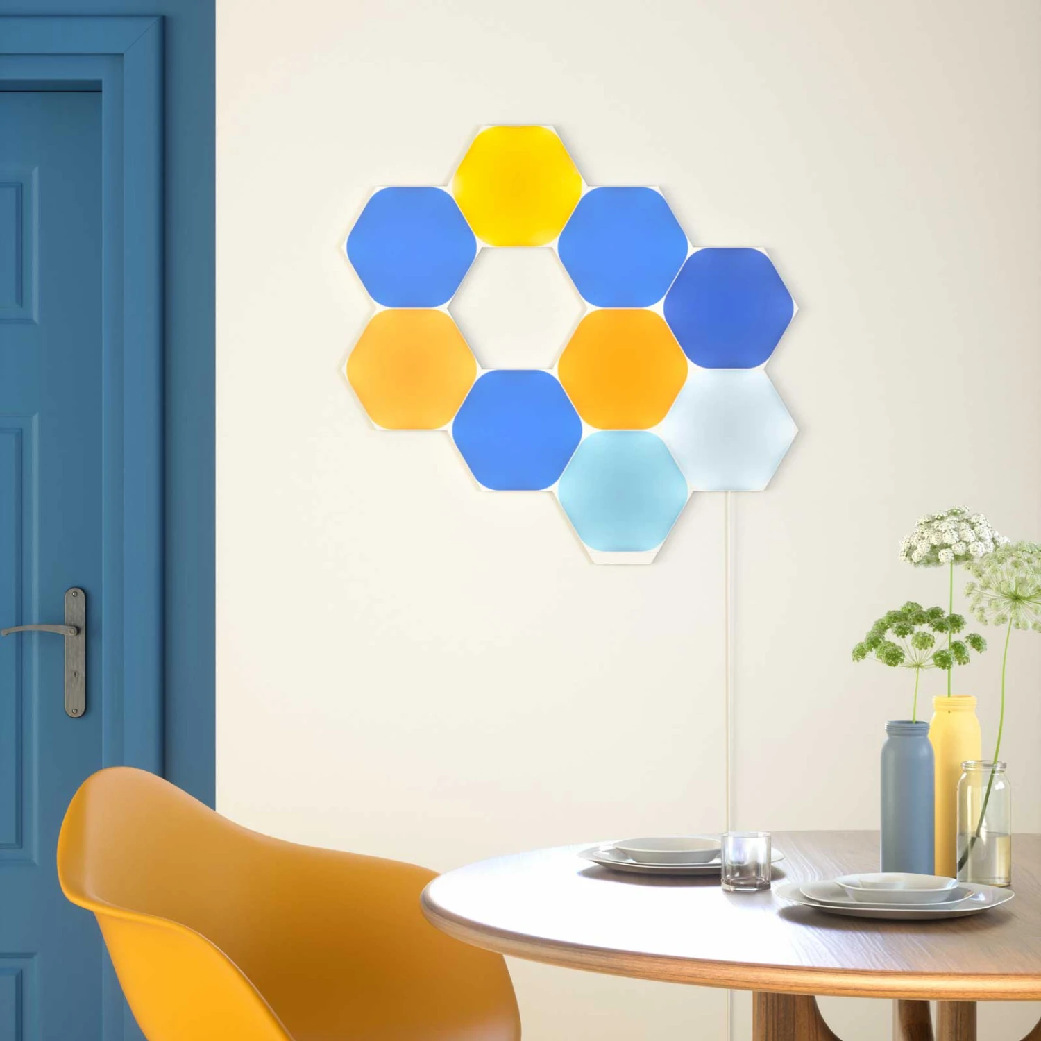 Nanoleaf Shapes Hexagons, Starter Set, 9 Panels 4 Nanoleaf Shapes Hexagons, Starter Set, 9 Panels – Bild 4