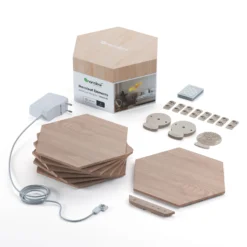 Nanoleaf Elements Wood Hexagons Starter Kit 7x