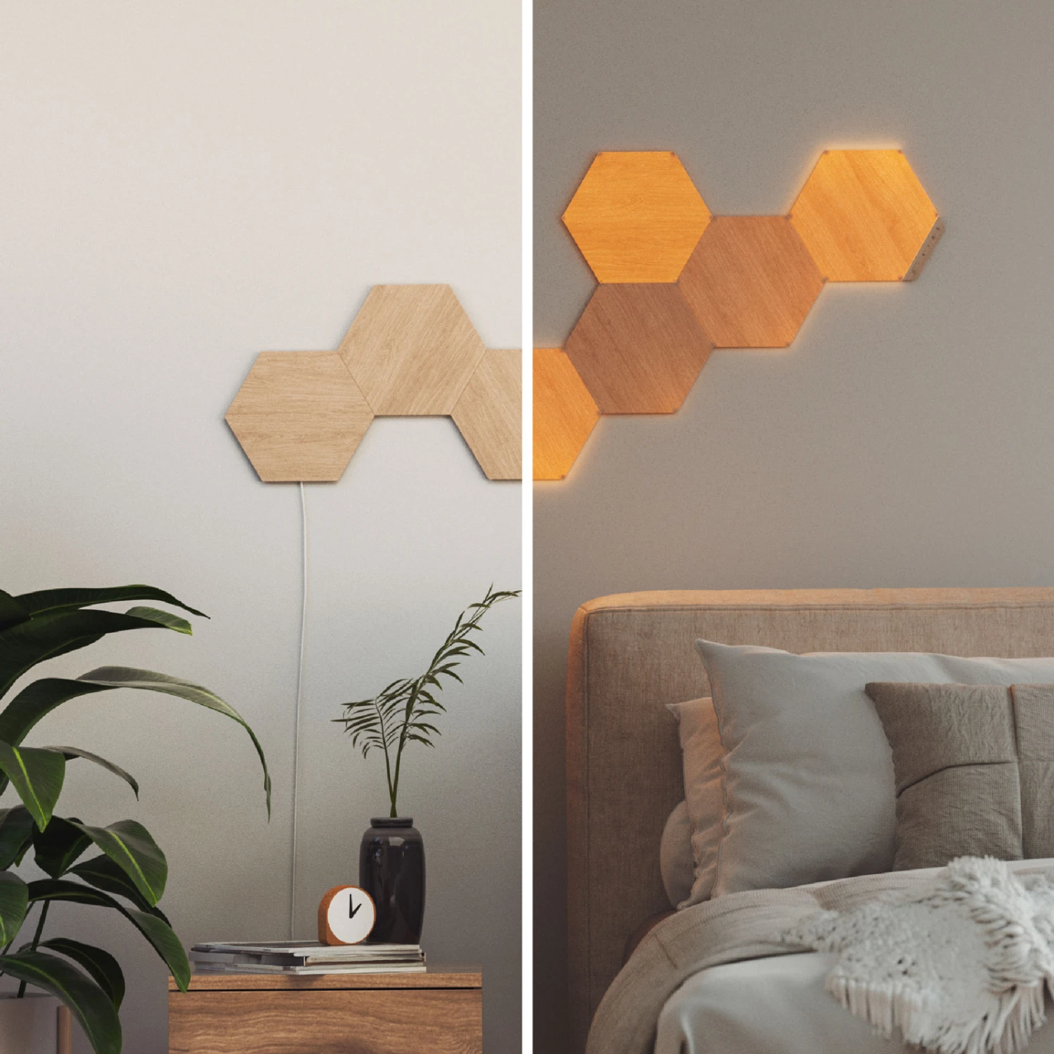 Nanoleaf Elements Wood Hexagons Starter Kit 7x 8 Nanoleaf Elements Wood Hexagons Starter Kit 7x – Bild 8