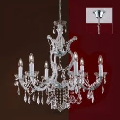 Kristallkronleuchter Maria Theresia, 6-flammig -Heimbeleuchtung 7255266 2