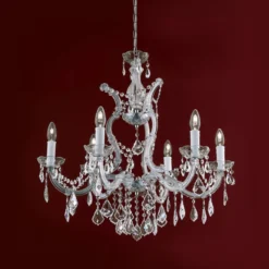 Kristallkronleuchter Maria Theresia, 6-flammig