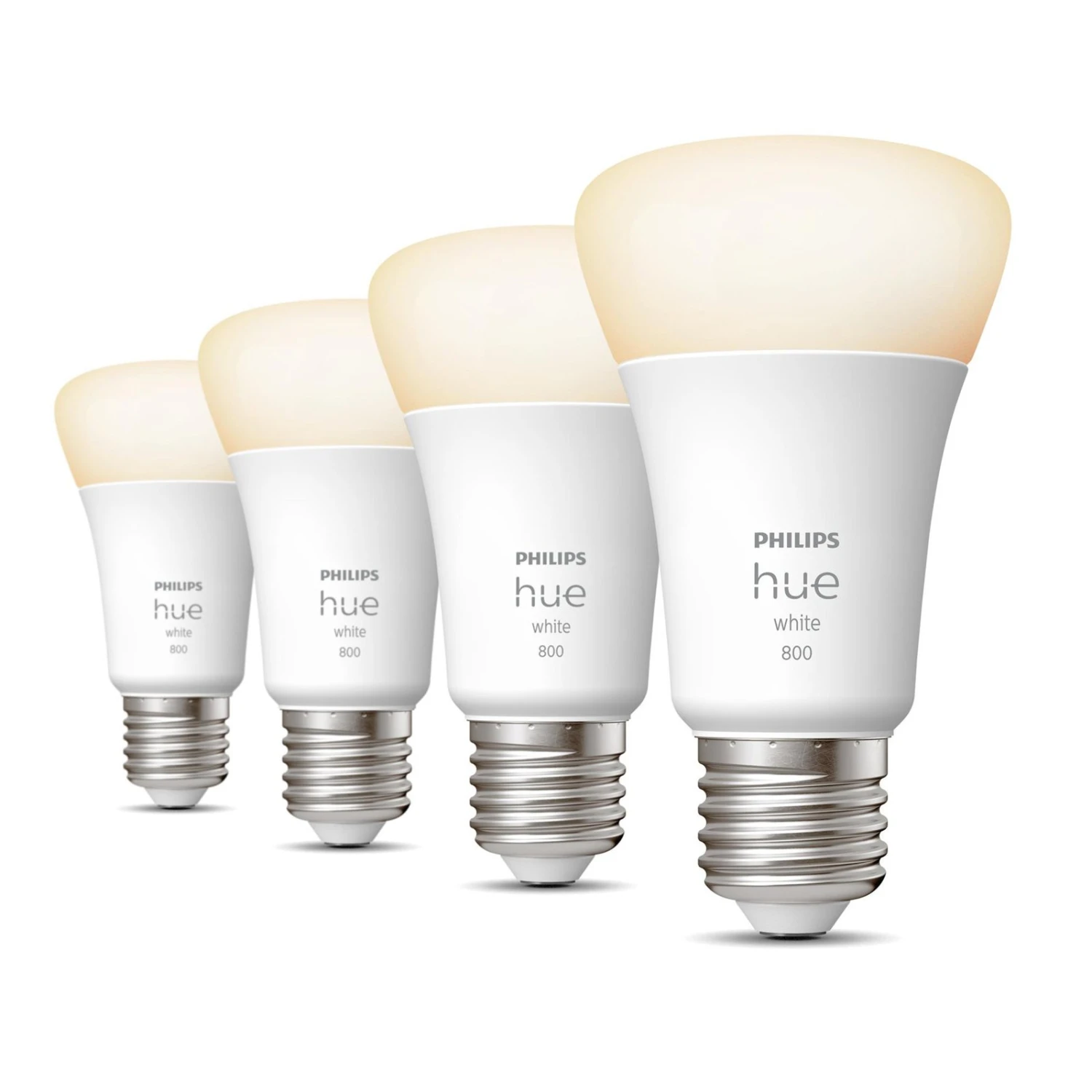 Philips Hue White 9W E27 LED-Lampe, 4er-Packung 1 Philips Hue White 9W E27 LED-Lampe, 4er-Packung