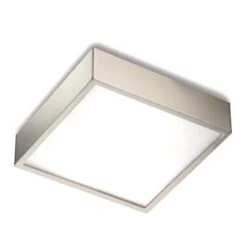 Deckenleuchte Apolo, IP44, 20 Cm Nickel